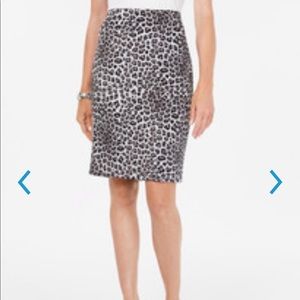 Leopard print skirt